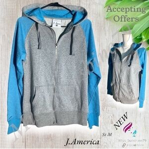 J.America NEW - Sz M - sparkly all over - very unique hoodie jacket - see video